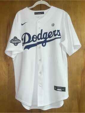 New Nike Teoscar Hernandez Dodgers Jersey 2025 World Series Stitched AUTHENTIC